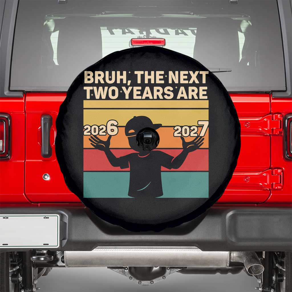 Bruh 67 New Years Eve Party Spare Tire Cover Six Seven Boys 67 Meme 6 7 Numbers TS10 Black Print Your Wear