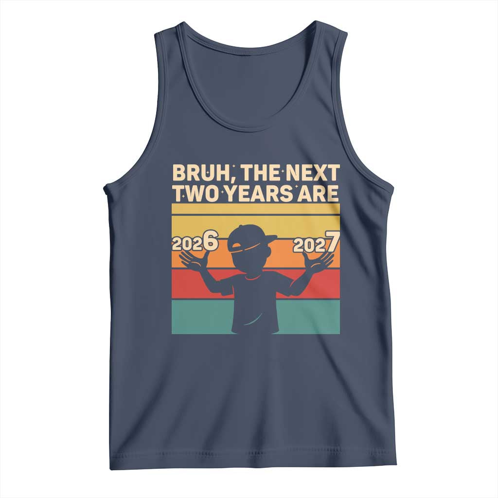 Bruh 67 New Years Eve Party Tank Top Six Seven Boys 67 Meme 6 7 Numbers TS10 Navy Print Your Wear