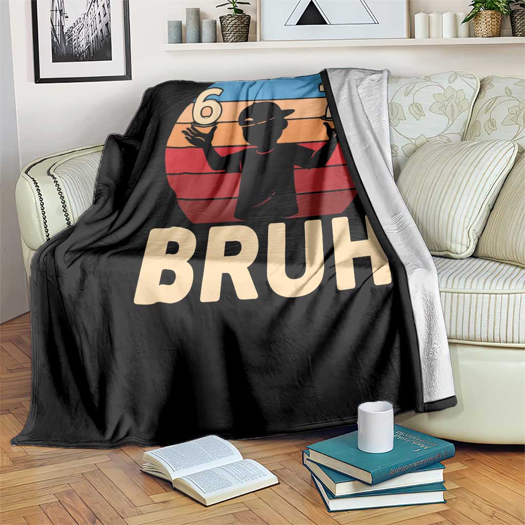 Bruh 67 Meme Throw Blanket Funny Six Seven Meme 6 7 Numbers Kid Gen Alpha TS10 Print Your Wear