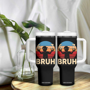 Bruh 67 Meme Tumbler With Handle Funny Six Seven Meme 6 7 Numbers Kid Gen Alpha TS10 Print Your Wear