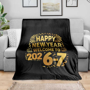 67 New Years Eve Throw Blanket Funny Six Seven 2026 Meme 6 7 Numbers Kid Gen Alpha TS10 Print Your Wear