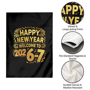 67 New Years Eve Garden Flag Funny Six Seven 2026 Meme 6 7 Numbers Kid Gen Alpha TS10 Print Your Wear