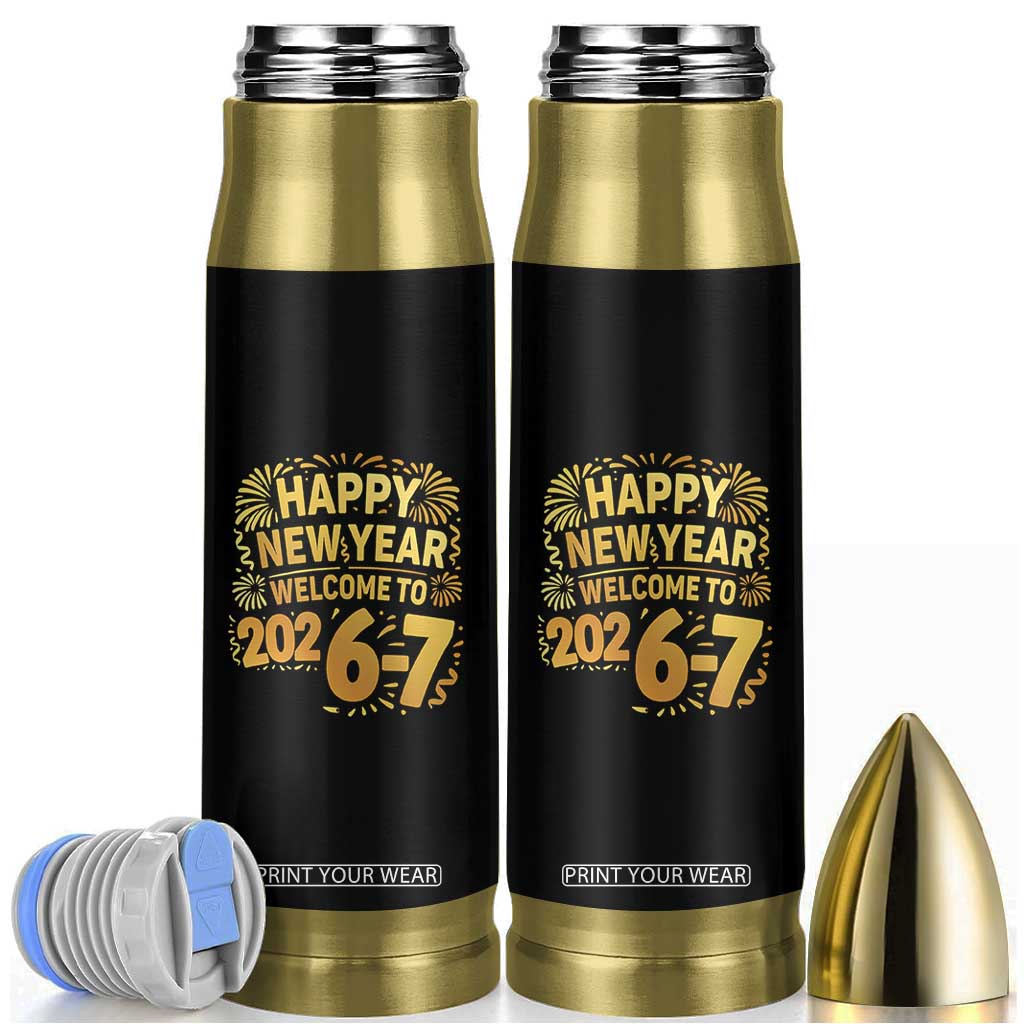 67 New Years Eve Bullet Tumbler Funny Six Seven 2026 Meme 6 7 Numbers Kid Gen Alpha TS10 Black Print Your Wear
