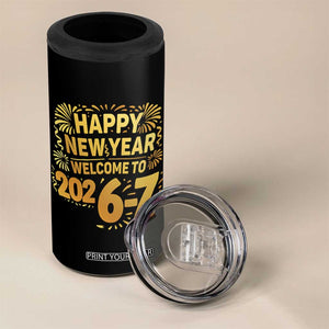 67 New Years Eve 4 in 1 Can Cooler Tumbler Funny Six Seven 2026 Meme 6 7 Numbers Kid Gen Alpha TS10 Print Your Wear