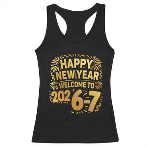 67 New Years Eve Racerback Tank Top Funny Six Seven 2026 Meme 6 7 Numbers Kid Gen Alpha TS10 Black Print Your Wear