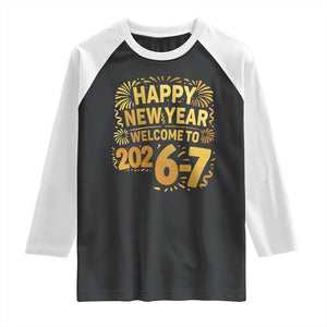 67 New Years Eve Raglan Shirt Funny Six Seven 2026 Meme 6 7 Numbers Kid Gen Alpha TS10 Black White Print Your Wear