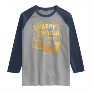 67 New Years Eve Raglan Shirt Funny Six Seven 2026 Meme 6 7 Numbers Kid Gen Alpha TS10 Sport Gray Navy Print Your Wear
