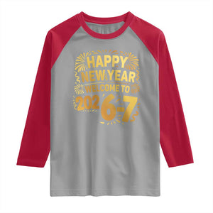 67 New Years Eve Raglan Shirt Funny Six Seven 2026 Meme 6 7 Numbers Kid Gen Alpha TS10 Sport Gray Red Print Your Wear