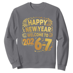 67 New Years Eve Sweatshirt Funny Six Seven 2026 Meme 6 7 Numbers Kid Gen Alpha TS10 Charcoal Print Your Wear