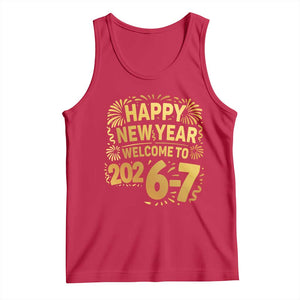 67 New Years Eve Tank Top Funny Six Seven 2026 Meme 6 7 Numbers Kid Gen Alpha TS10 Red Print Your Wear