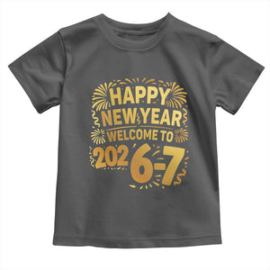 67 New Years Eve Toddler T Shirt Funny Six Seven 2026 Meme 6 7 Numbers Kid Gen Alpha TS10 Dark Heather Print Your Wear