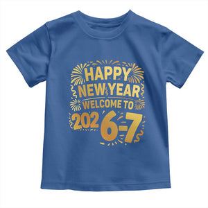 67 New Years Eve Toddler T Shirt Funny Six Seven 2026 Meme 6 7 Numbers Kid Gen Alpha TS10 Royal Blue Print Your Wear