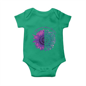 Autoimmune Disease Awereness Baby Onesie I Am The Storm Purple Ribbon TS10 Irish Green Print Your Wear