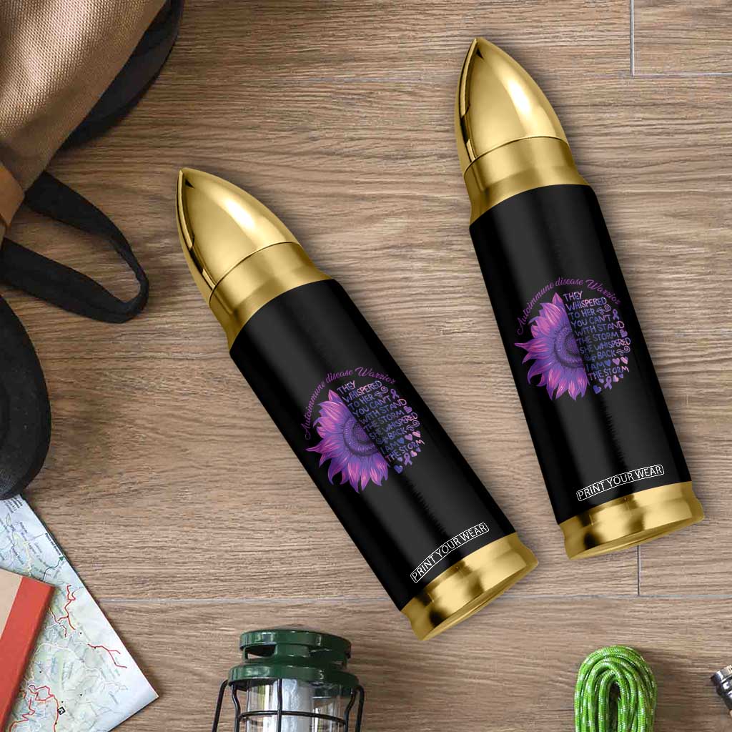 Autoimmune Disease Awereness Bullet Tumbler I Am The Storm Purple Ribbon TS10 Print Your Wear