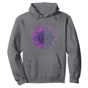 Autoimmune Disease Awereness Hoodie I Am The Storm Purple Ribbon TS10 Charcoal Print Your Wear