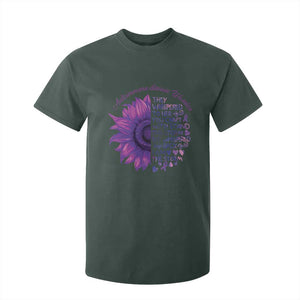 Autoimmune Disease Awereness T Shirt For Kid I Am The Storm Purple Ribbon TS10 Dark Forest Green Print Your Wear