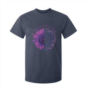 Autoimmune Disease Awereness T Shirt For Kid I Am The Storm Purple Ribbon TS10 Navy Print Your Wear