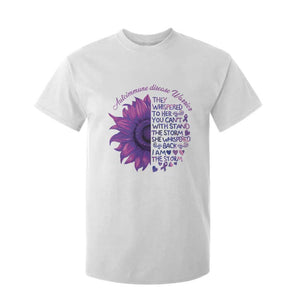 Autoimmune Disease Awereness T Shirt For Kid I Am The Storm Purple Ribbon TS10 White Print Your Wear