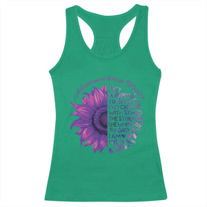 Autoimmune Disease Awereness Racerback Tank Top I Am The Storm Purple Ribbon TS10 Irish Green Print Your Wear