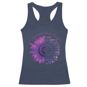 Autoimmune Disease Awereness Racerback Tank Top I Am The Storm Purple Ribbon TS10 Navy Print Your Wear