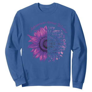 Autoimmune Disease Awereness Sweatshirt I Am The Storm Purple Ribbon TS10 Royal Blue Print Your Wear