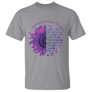 Autoimmune Disease Awereness T Shirt I Am The Storm Purple Ribbon TS10 Sport Gray Print Your Wear