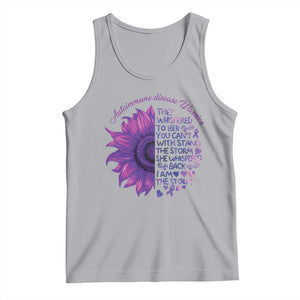 Autoimmune Disease Awereness Tank Top I Am The Storm Purple Ribbon TS10 Athletic Heather Print Your Wear