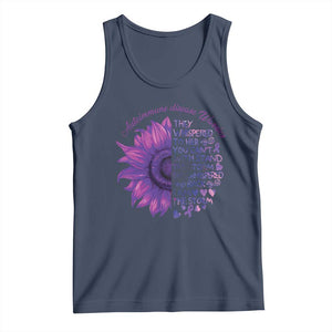 Autoimmune Disease Awereness Tank Top I Am The Storm Purple Ribbon TS10 Navy Print Your Wear