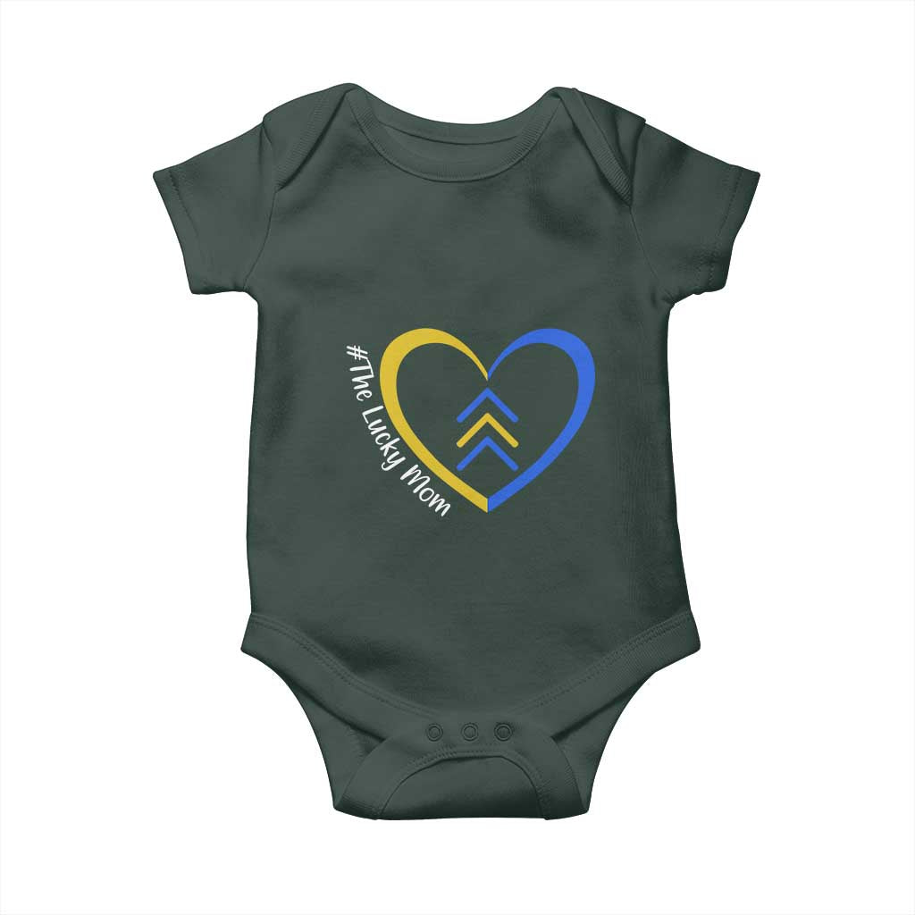 Down Syndrome Mom Baby Onesie Love Heart Three Arrows Lucky Mama T21 321 TS10 Print Your Wear