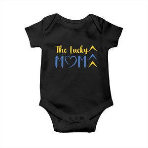 Down Syndrome Mom Baby Onesie Three Arrows The Lucky Mama T21 321 TS10 Black Print Your Wear