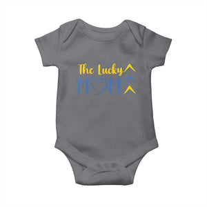 Down Syndrome Mom Baby Onesie Three Arrows The Lucky Mama T21 321 TS10 Charcoal Print Your Wear