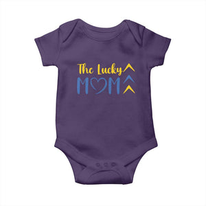 Down Syndrome Mom Baby Onesie Three Arrows The Lucky Mama T21 321 TS10 Purple Print Your Wear