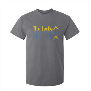 Down Syndrome Mom T Shirt For Kid Three Arrows The Lucky Mama T21 321 TS10 Charcoal Print Your Wear