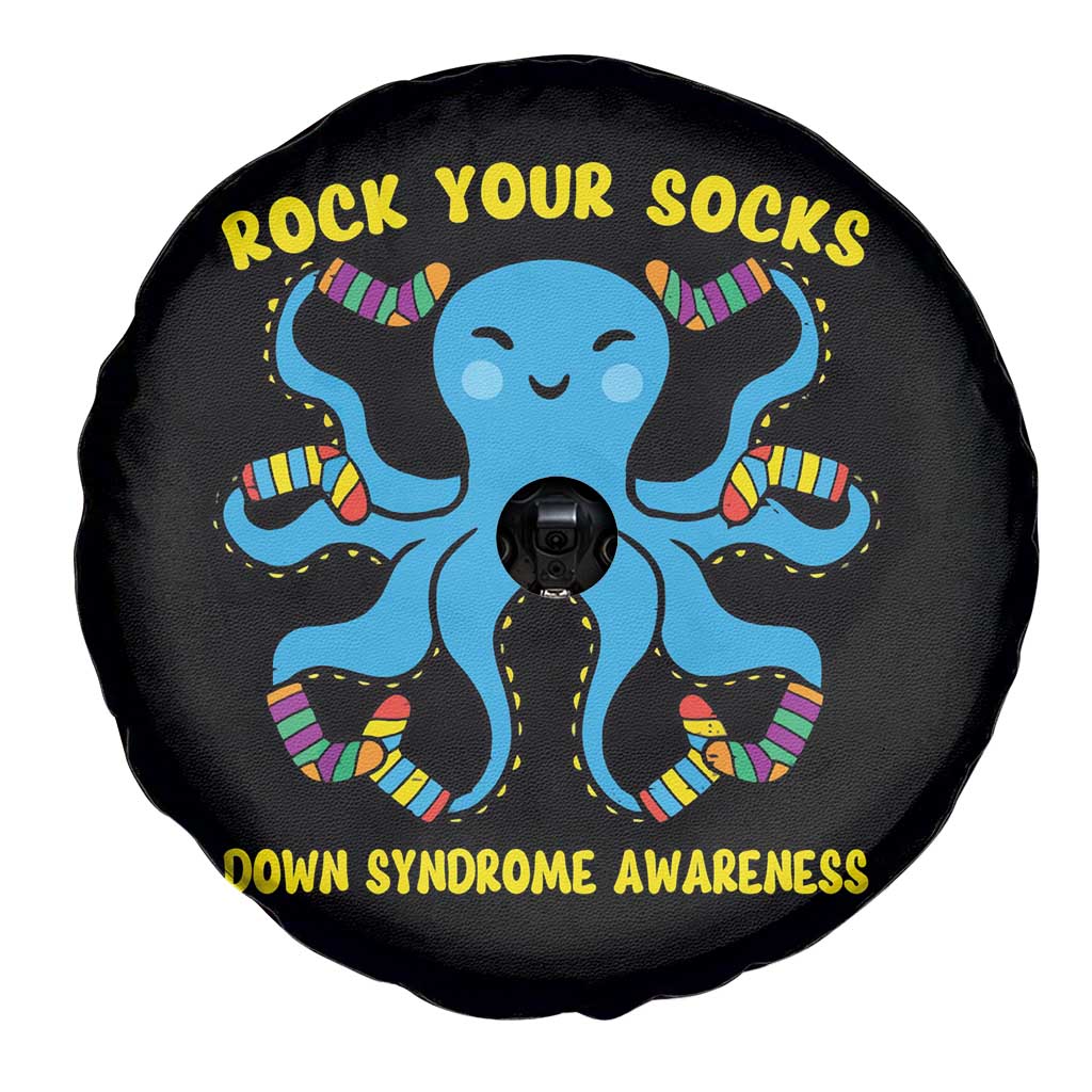 World Down Syndrome Day Spare Tire Cover Octopus Rock Your Sock Support 321 TS10 Print Your Wear
