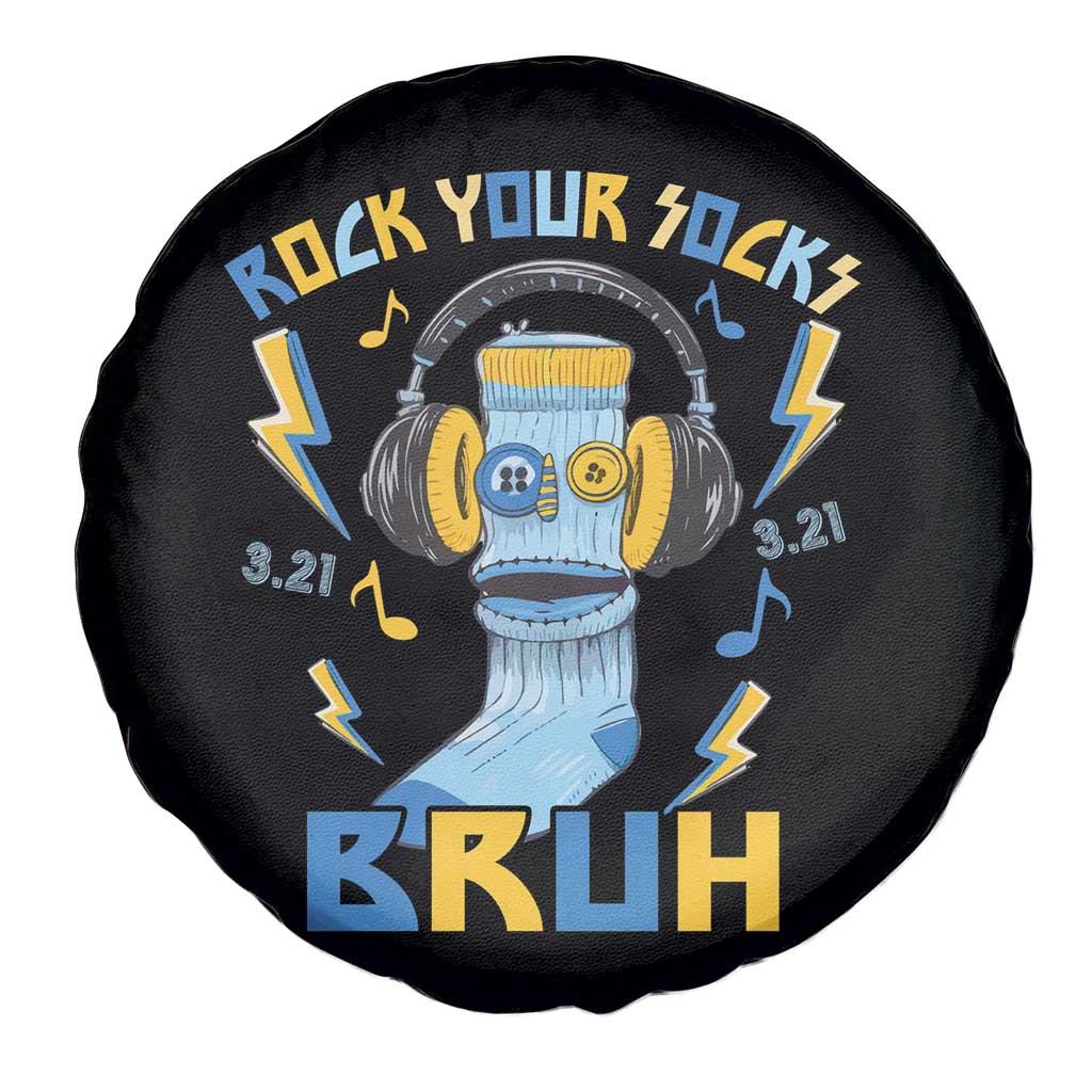 World Down Syndrome Day Spare Tire Cover Rock Your Sock Bruh Support 321 TS10 Print Your Wear