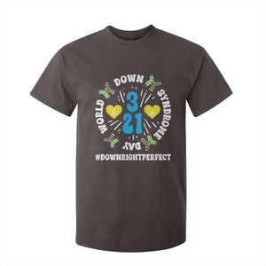 World Down Syndrome Day T Shirt For Kid 321 Awareness Support Blue Yellow Ribbon TS10 Dark Chocolate Print Your Wear
