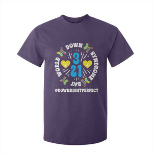 World Down Syndrome Day T Shirt For Kid 321 Awareness Support Blue Yellow Ribbon TS10 Purple Print Your Wear
