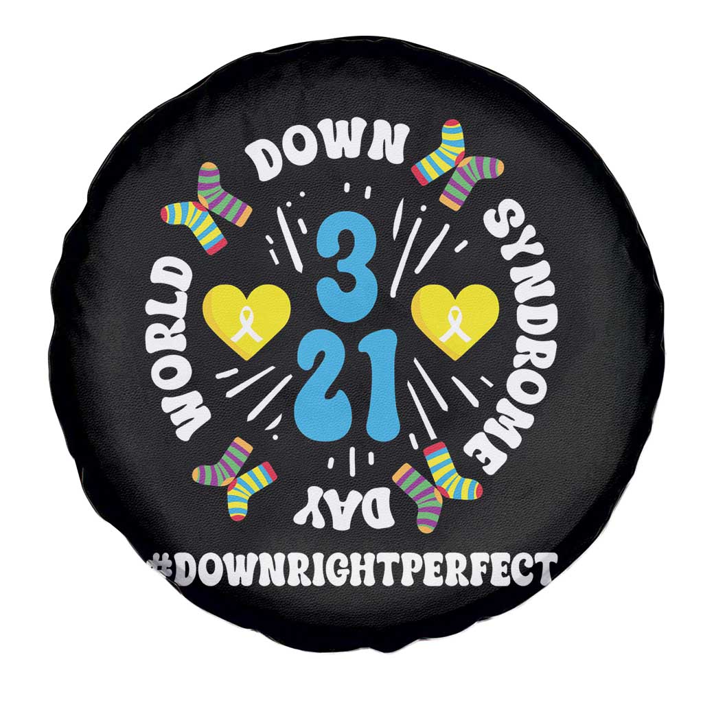 World Down Syndrome Day Spare Tire Cover 321 Awareness Support Blue Yellow Ribbon TS10 Print Your Wear
