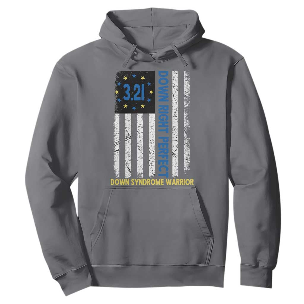 World Down Syndrome Day Hoodie Blue Yellow Ribbon American Flag 321 TS10 Charcoal Print Your Wear