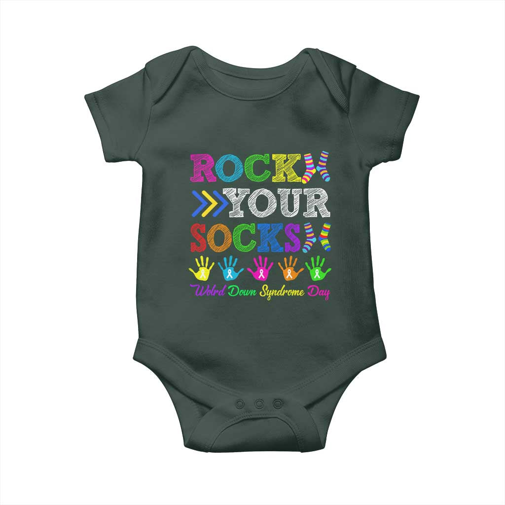 World Down Syndrome Day Baby Onesie Rock Your Socks Awareness Support 321 TS10 Print Your Wear