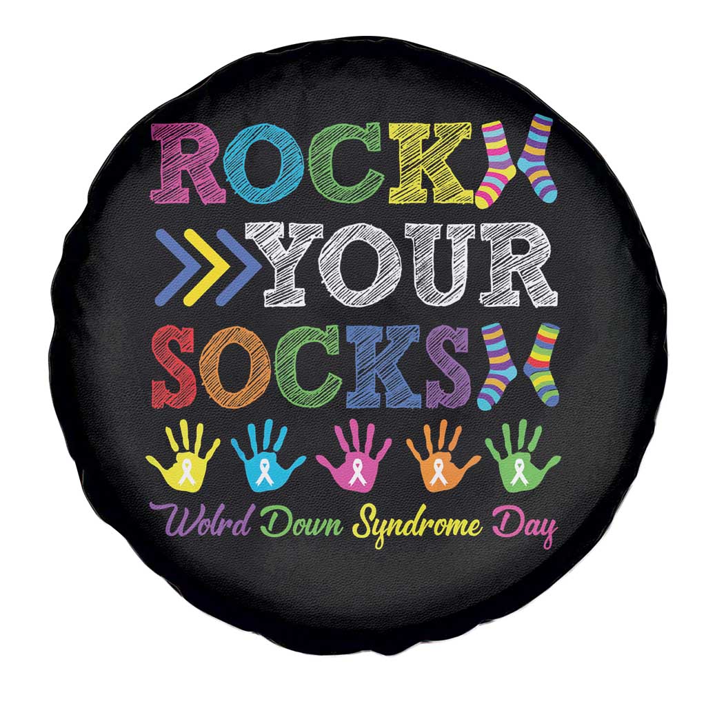 World Down Syndrome Day Spare Tire Cover Rock Your Socks Awareness Support 321 TS10 Print Your Wear