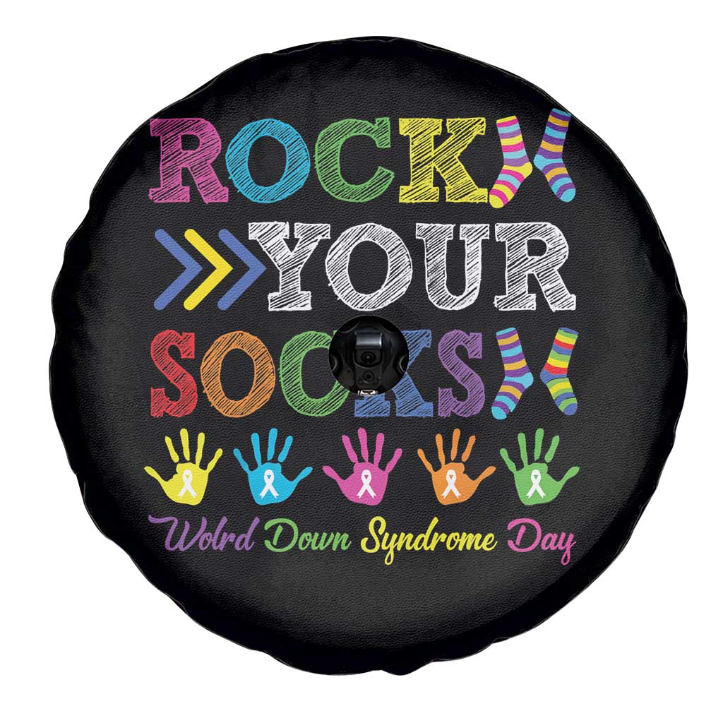 World Down Syndrome Day Spare Tire Cover Rock Your Socks Awareness Support 321 TS10 Print Your Wear