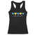 Down Syndrome Awareness Racerback Tank Top Blue Yellow Ribbon Be Kind TS10 Black Print Your Wear