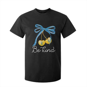 World Down Syndrome Day T Shirt For Kid Blue Yellow Cherry Bow Coquette Be Kind TS10 Black Print Your Wear