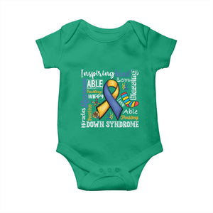 Down Syndrome Awareness Baby Onesie Rock Your Socks Different Not Less TS10 Irish Green Print Your Wear