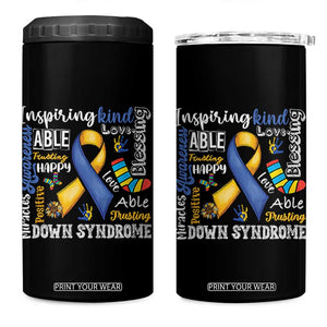 Down Syndrome Awareness 4 in 1 Can Cooler Tumbler Rock Your Socks Different Not Less TS10 One Size: 16 oz Black Print Your Wear