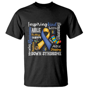 Down Syndrome Awareness T Shirt Rock Your Socks Different Not Less TS10 Black Print Your Wear