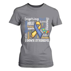 Down Syndrome Awareness T Shirt For Women Rock Your Socks Different Not Less TS10 Charcoal Print Your Wear