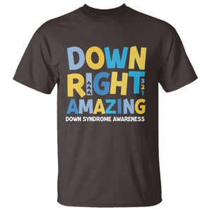World Down Syndrome Day T Shirt 321 Awareness Support Down Right Amazing Three Arrows TS10 Dark Chocolate Print Your Wear