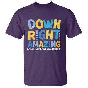 World Down Syndrome Day T Shirt 321 Awareness Support Down Right Amazing Three Arrows TS10 Purple Print Your Wear